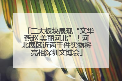 三大板块展现“文华燕赵 美丽河北”！河北展区近两千件实物将亮相深圳文博会